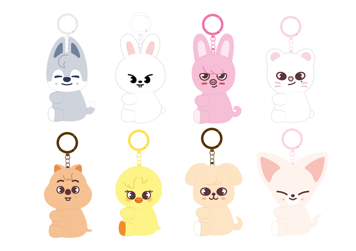 SKZOO CUP HOLDER KEYRING