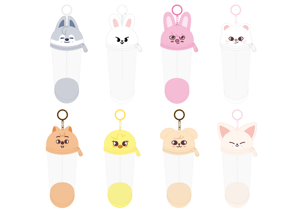SKZOO PVC POUCH KEYRING